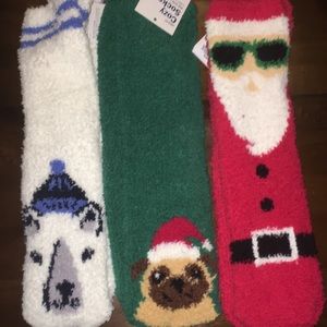 NEW Cozy Old Navy Chenille Christmas socks 🎅🏻